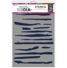 Dina Wakley MEdia Stencils 9X6 - Lines