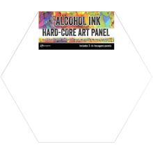 Tim Holtz Alcohol Ink Hard Core Art Panel 4X4 3/Pkg - Hexagon