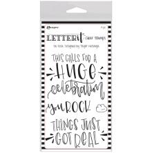 Ranger Letter It Clear Stamp Set 4X6 - You Rock