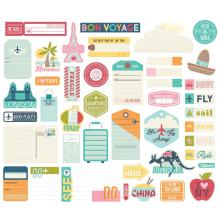 Simple Stories Bits &amp; Pieces Die-Cuts 44/Pkg - Going Places UTGENDE