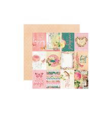 Simple Stories SV Garden District Cardstock 12X12 - 3X4 Elements UTGENDE