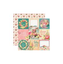 Simple Stories SV Garden District Cardstock 12X12 - 4X4 Elements UTGENDE