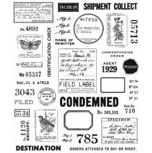 Tim Holtz Cling Stamps 7X8.5 - Field Notes CMS396