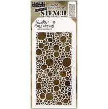 Tim Holtz Layered Stencil 4.125X8.5 - Bubbles  THS138