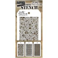 Tim Holtz Mini Layered Stencil Set 3/Pkg - Set 46