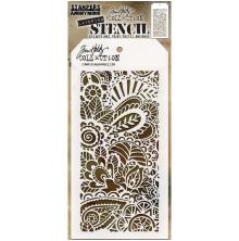 Tim Holtz Layered Stencil 4.125X8.5 - Doodle Art 1  THS141