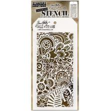 Tim Holtz Layered Stencil 4.125X8.5 - Doodle Art 2   THS142