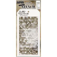 Tim Holtz Layered Stencil 4.125X8.5 - Halftone  THS144