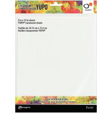 Tim Holtz Alcohol Ink White Yupo Paper 104lb 5/Pkg - Translucent