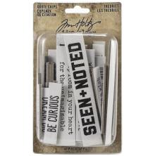 Tim Holtz Idea-Ology Quote Chips 47/Pkg - Theories