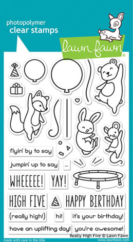 Lawn Fawn Clear Stamps 4X6 - Really High Five