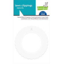 Lawn Fawn Templates - Reveal Wheel Circle Sentiments LF2227