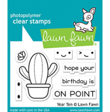 Lawn Fawn Clear Stamps 2X3 - Year Ten LF2236