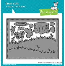 Lawn Fawn Dies - Meadow Backdrop Landscape LF2267