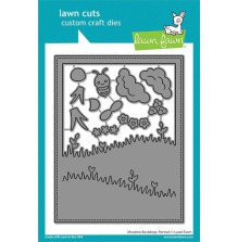 Lawn Fawn Dies - Meadow Backdrop Portrait LF2268