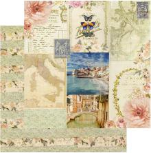 Prima Capri Double-Sided Cardstock 12X12 - Marina Grande UTGENDE