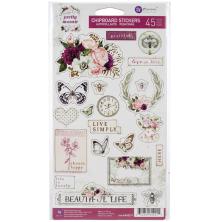 Prima Pretty Mosaic Chipboard Stickers 45/Pkg UTGENDE