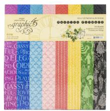 Graphic 45 Double-Sided Paper Pad 12X12 16/Pkg - Fashion Forward