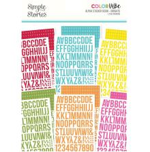 Simple Stories Color Vibe Alpha Sticker Book - Brights