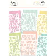 Simple Stories Color Vibe Alpha Sticker Book - Lights