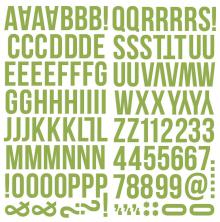 Simple Stories Foam Alpha Stickers - Green