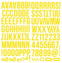 Simple Stories Foam Alpha Stickers - Yellow