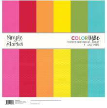 Simple Stories Color Vibe Cardstock Kit 12X12 - Brights