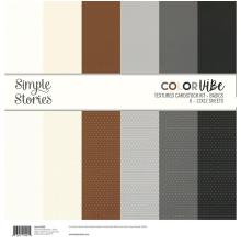 Simple Stories Color Vibe Cardstock Kit 12X12 - Basics