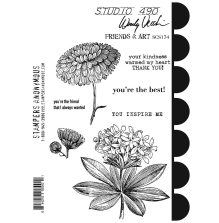 Wendy Vecchi Cling Stamps - Friends &amp; Art