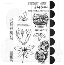 Wendy Vecchi Cling Stamps - Bold Floral Art