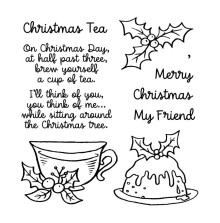 Inky Antics Clear Stamp Set - Christmas Tea