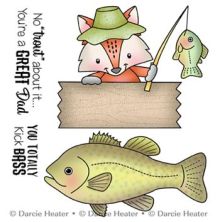 Darcies Clear Polymer Stamp Set - No trout About It