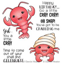 Darcies Clear Polymer Stamp Set - Cray Cray