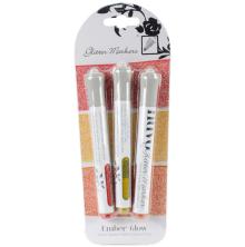 Tonic Studios Nuvo Glitter Markers 3/Pkg  Ember Glow 170N