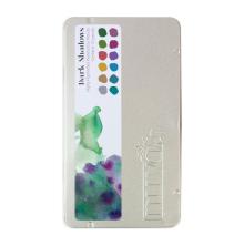 Tonic Studios Nuvo Watercolor Pencils 12/Pkg - Dark Shadows 524N