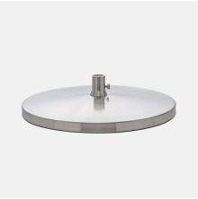 Daylight Slimline Table Base - Brushed Chrome