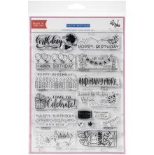 Concord &amp; 9th - Stamping Village Clear Stamps 6X8 - Happy Birthday