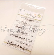 hnglar &amp; Wings Clear Stamps - Lngtar Script