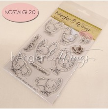 hnglar &amp; Wings Clear Stamps - Hnsgrden